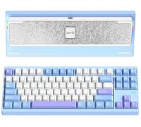 KEEBMONKEY WOBKEY Crush 80 Reboot CNC Aluminum 5-Second Quick-Release Triple-Mode Connectivity Mechanical Keyboard with Superior Acoustics (Pro Blue)