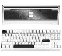 KEEBMONKEY WOBKEY Crush 80 Reboot CNC Aluminum 5-Second Quick-Release Triple-Mode Connectivity Mechanical Keyboard with Superior Acoustics (Pro Silver)
