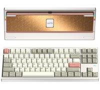KEEBMONKEY WOBKEY Crush80 Reboot CNC Aluminum 5-Second Quick-Release Triple-Mode Connectivity Mechanical Keyboard with Superior Acoustics (Pro Warm Silver)