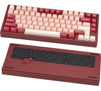 KEEBMONKEY WOBKEY Rainy 75 CNC Aluminum HMX/JWK/Cocoa Switches Connectivity Triple Mode Mechanical Keyboard with Superior Acoustics, Switch RGB/FR4/Silver SUS304/7000mAh/Cocoa