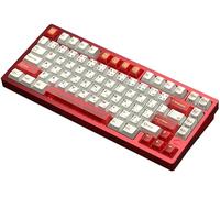 KEEBMONKEY WOBKEY Rainy 75 RT Rapid Trigger CNC Aluminum Wired Gaming Keyboard, Hall Effect Mechanical Keyboard, Adjustable Actuation, 8K Polling Rate, 0.125ms Latency. (Pro Red)