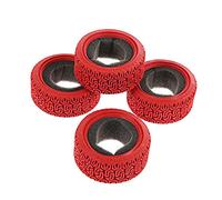 KEEDA 1/10 RC Car 68mm Rally Tires Rubber Tyres for 1:10 RC On Road Car Tamiya HSP HPI Kyosho 1/16 RC Rally Car (Red)