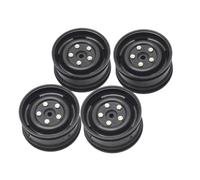 KEEDA 4pcs 1.9 Inch Plastic Wheels Rims for 1/10 RC Road Touring Car HSP HPI Tamiya Yokomo Kyosho (A, Black)