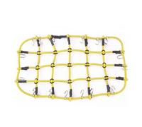 KEEDA Elastic Cargo Net with Hooks Scale Accessories for 1/10 RC Vehicles RC Crawler Car Truck Axial SCX10 D90 Traxxas TRX4 (Yellow)