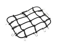 KEEDA RC Model Car Luggage Net, 130x100mm Rooftop Cargo net with Hooks for 1/12 RC Crawler Car MN D90 D99 MN99S Accessories (Black)
