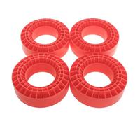 KEEDA Silicone Foam Insert 1.9" Wheel Tyre Inserts for SCX10 TRX4 TRX6 Redcat Gen7 Gen8 1/10 RC Crawler Car 118-122mm 1.9 Inch Tyres (Red)