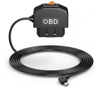 KEEDIN OBD2 Power Cable for Dash Cam, Micro OBD Adapter with 24 Hour Parking Mode, Acc Mode, Undervoltage Protection, 3.5M Cable for Dash Cams, GPS, DVR and More, Car Phone Chargers