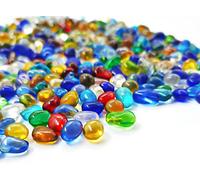 Keedolla 3 LB Glass Fish Tank Gravel Aquarium Fish Tank Stones, Betta Fish Bowl Rocks Gems Marbles Pebbles Gravel for Aquarium, Fish Tank, Vase Fillers, Succulent Plants Decor - Rainbow
