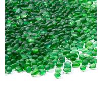 Keedolla Sea Galss Pebbles, 400g/0.9LB Frosted Glass Stones Decorative Gemstones for Home Decor, Vase Fillers, DIY Art Crafts, Aquarium Rocks, Fish Tank Gravel - Green