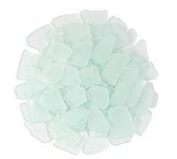 Keedolla White Beach Sea Glass for Crafts, Frosted Seaglass Pieces Decor Vase Filler Crushed for Aquarium, DIY Art Craft, Beach Wedding and Home Decor