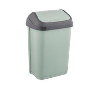 keeeper 1030631500000 Trash Can, Plastic, Nordic Green