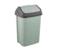 keeeper 1030731500000 Trash Can, Plastic, Nordic Green