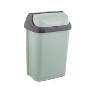 keeeper 1045331500000 Trash Can, Plastic, Nordic Green