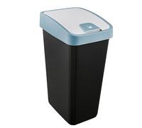 Premium Waste Bin with Flip Lid 45 Litre Keeeper Blue One Size