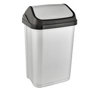 Keeeper 25L Plastic Pedal Bin with Swing Lid Trash Can Waste Container Kitchen