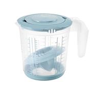 keeeper 4 in 1 Measuring Jug Set, With Splash Guard And Citrus Press, Anti-Slip Design, 1 L, Matteo, 14 x 14 x 15 cm, Nordic Blue