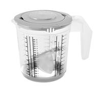 keeeper 4 in 1 Measuring Jug Set, With Splash Guard And Citrus Press, Anti-Slip Design, 1 Litre, Matteo, 14 x 14 x 15 cm, Nordic Grey