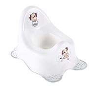 keeeper adam Baby Potty, from Approx. 18 Months to Approx. 3 Years, Anti-Slip Function, Dog Design, White