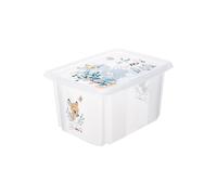 Keeeper Bambi Turn Around Stackable Box with Lid 15 Litre Transparent in Clear Keeeper Clear