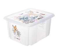 Keeeper Bambi Turn Around Stackable Box With Lid 24 Litre Transparent