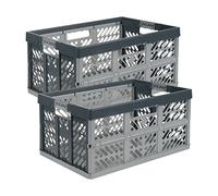 keeeper ben professional folding box (45 litres / polypropylene / grey-anthracite), 2 pieces