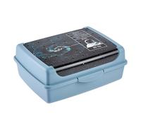 keeeper carla Handy food box, 1 l, Midi, 17 x 13 x 7 cm, lunch box/snack box, Design: Space Cosmos, Blue (Nordic Blue)