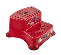 keeeper Cars Two-Tier Step Stool from Approx. 3 to 14 Years, Anti-Slip Rubber Feet, Igor, Cherry Red