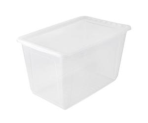 keeeper Clearbox with Air Control System, 59x39x35 cm, 52 Litre, Bea, Transparent