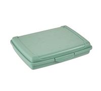 keeeper Clip Lock Fresh Food Container, 17 x 13 x 3.5 cm, 500 ml, Luca Mini, Nordic Green