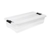 Keeeper Crystalbox with Lid, Sliding Closure, 79.5x39.5x17 cm, 33 Litre, Cornelia, Transparent