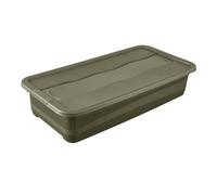 keeeper eckhart transport container with lid and sliding lock, 33 l, extra sturdy, 79.5 x 39.5 x 17 cm, olive green (Olive)