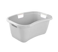 keeeper Ergonomic Laundry Basket, Soft Anti-Slip Handles, 50 L, Janne, Nordic Grey