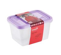 keeeper fredo fresh 2-piece food storage container set, 2 x 2 l, Violet (Soft Purple)