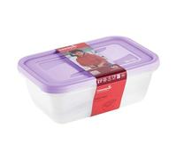keeeper fredo fresh food storage container set 2-piece, 2 x 3.3 l, Violet (Soft Purple)