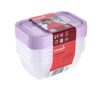 keeeper fredo fresh food storage container set 5-piece, 5 x 0.5 l, Violet (Soft Purple)