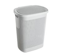 Keeeper Hinged Lid Laundry Hamper Air-Permeable Nordic Grey Keeeper Grey One Size