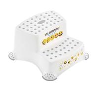 keeeper igor Two-Step Stool, From Approx. 3 to Approx. 14 years, Anti-Slip Function, Emoji design, White