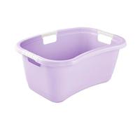 keeeper janne Ergonomic laundry tub, 50 l, non-slip soft handles, Violet (Soft Purple)