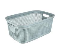 Keeeper Laundry Basket, Side Handles, Air-Permeable, Plastic, 53 X 34.5 X 22.5 Cm, Bosse, Blue (Nordic Blue)