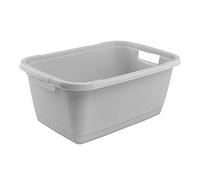 keeeper Laundry Basket, Strong Plastic, 52 L, Aenna, Nordic Grey