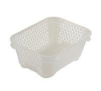 keeeper Mini Storage Basket, Stackable, A7 Size, 16x12x7 cm, Mirko, Transparent