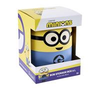 keeeper minions storage container Bob, 20 x 20 x 25 cm, 6 l, stackable and easy to open, storage box with Despicable Me design, Yellow (Sunny Yellow)