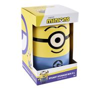 keeeper Minions storage container Stuart, 20 x 20 x 31 cm, 8 l, stackable and easy to open, storage box with design from Despicable Me, yellow (Sunny Yellow)