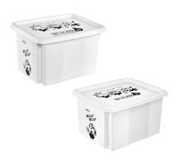 Keeeper Minions Turning Stacking Box 15L & 24L Set - Grey Keeeper Grey