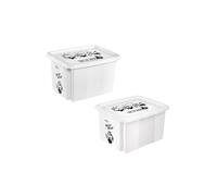 Keeeper Minions Turning Stacking Box 15L & 24L Set - Grey Keeeper Grey