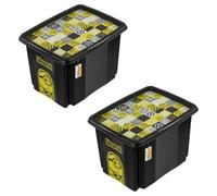 Keeeper Minions Turning Stacking Box 30L & 45L Set - Black Keeeper Black