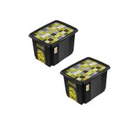 Keeeper Minions Turning Stacking Box 30L & 45L Set - Black Keeeper Black