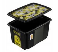 Keeeper Minions Turning Stacking Box 45 Litre - Black