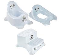 Keeeper Minnie And Mickey Mouse Blue Baby Potty, Toilet Seat & Double Step Stool Set
