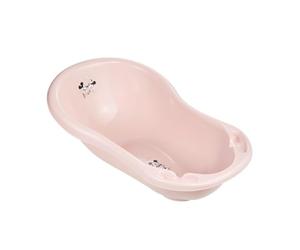 keeeper Minnie Ergonomic Baby Bath Tub with Plug, For Babies From 0 to Approx. 12 Months, 84 cm, Maria, Nordic Pink
